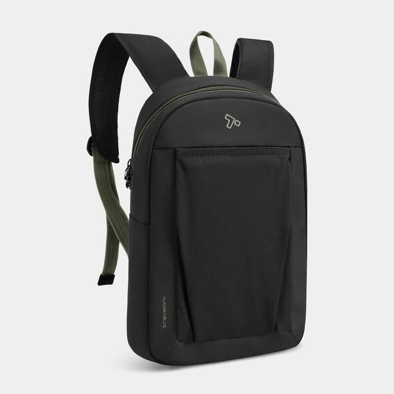 Travelon The Voyages RFID Anti-Theft Small Backpack with XL Water Bottle Pocket Black