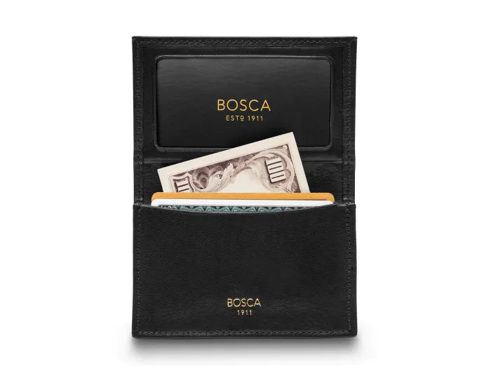 Bosca Full Gusset, 2 Pkt Card wallet W/ I.D.