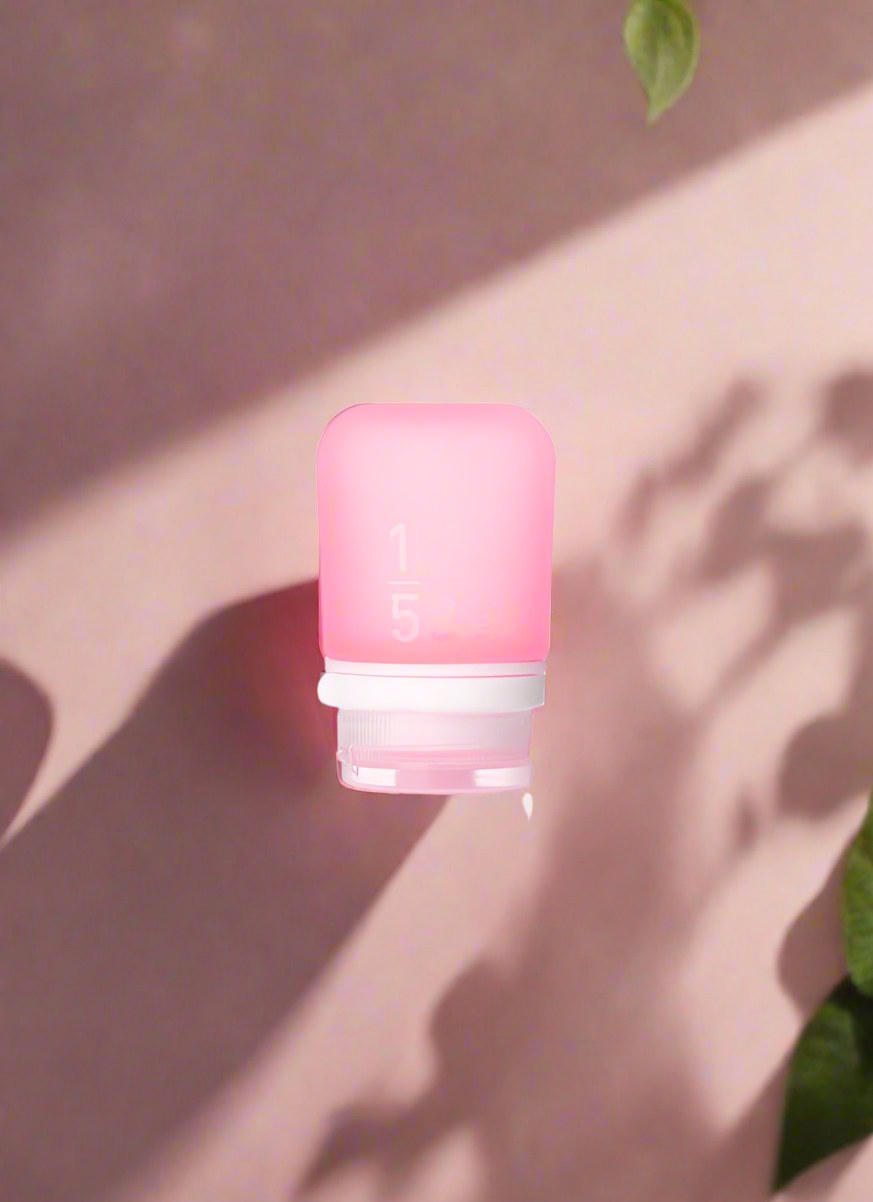 Humangear 1.7 oz Gotoob+ Silicone Toiletry 3-1-1 Bottle (SMALL) Pink