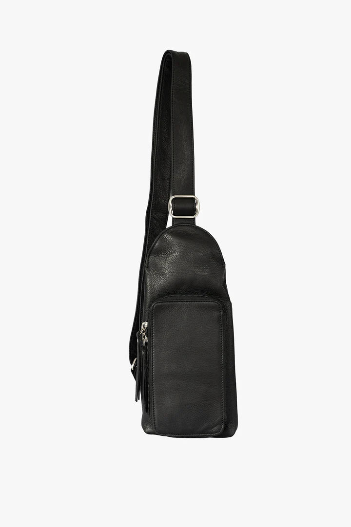 Osgoode Marley Leather RFID Rey Waist/Sling Bag - 2538 Black