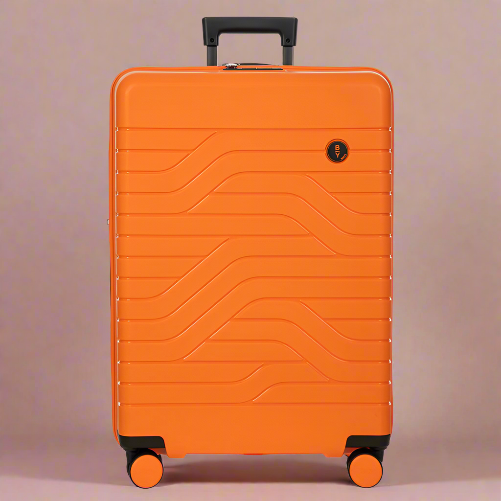 Bric's Ulisse 28" Medium Checked Hardside Expandable Spinner Orange
