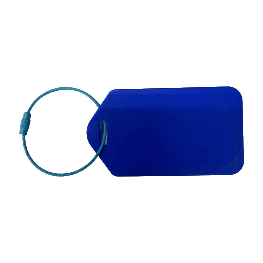 Lightweight Plastic Luggage Tag Blue