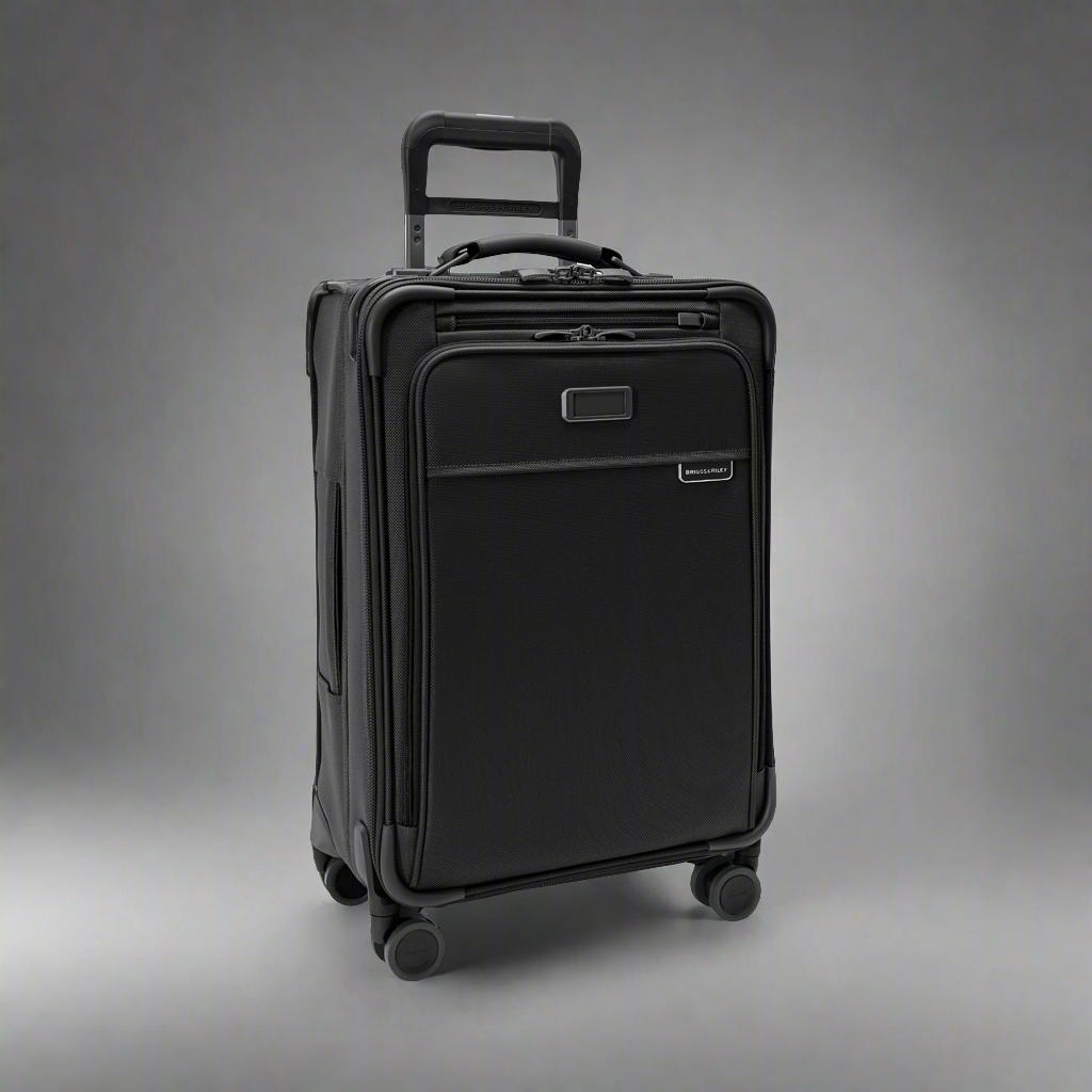 Briggs & Riley Baseline Essential 22" Carry-On Softside Spinner with Suiter (Free Monogram)- BLU122CXSP Black