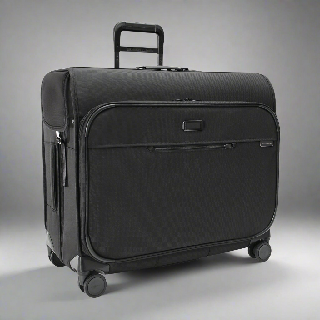 Briggs & Riley Baseline Deluxe Wardrobe Softside Spinner Hangable Garment Bag (Free Monogram)- BLU177SP Black