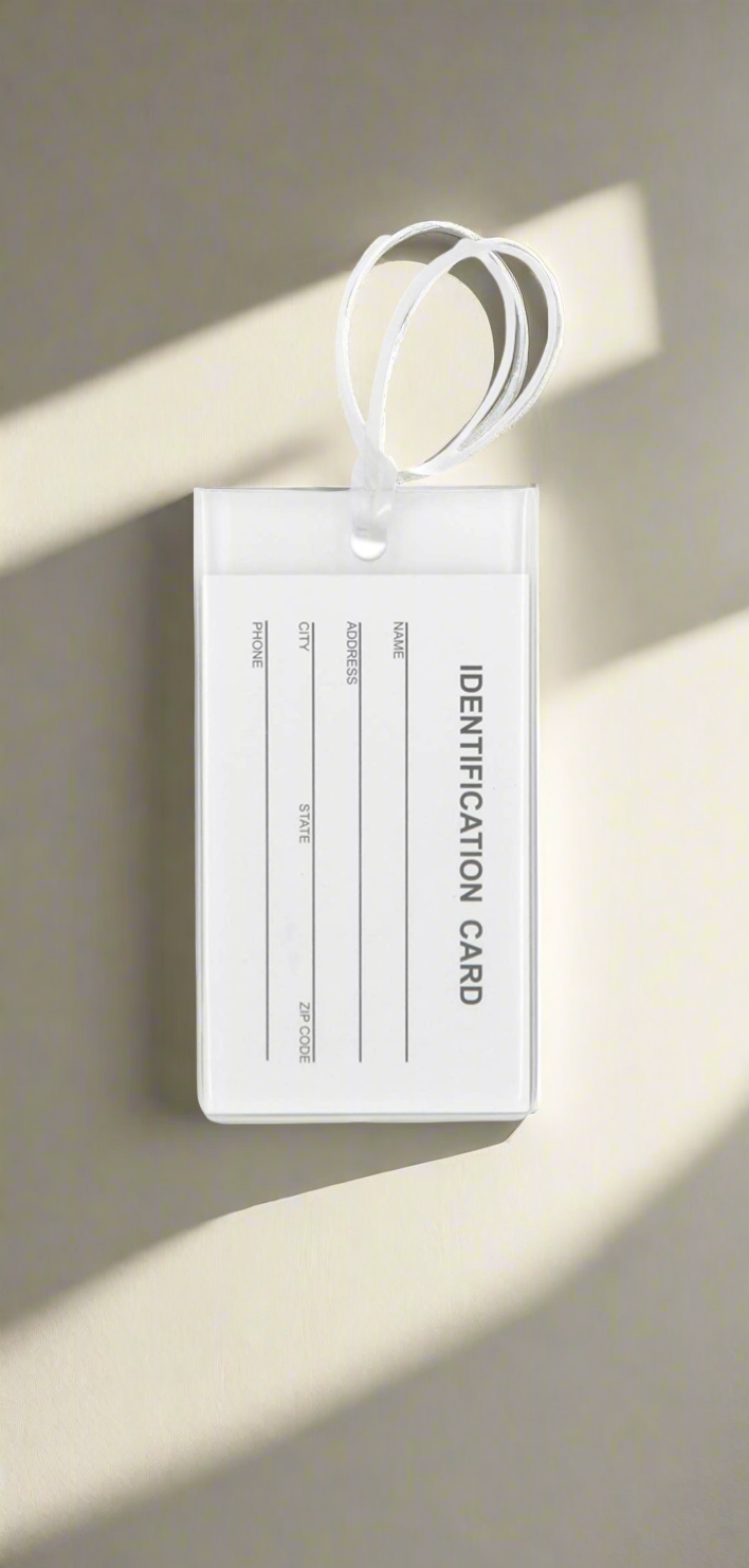 Jelly Luggage Tag Clear