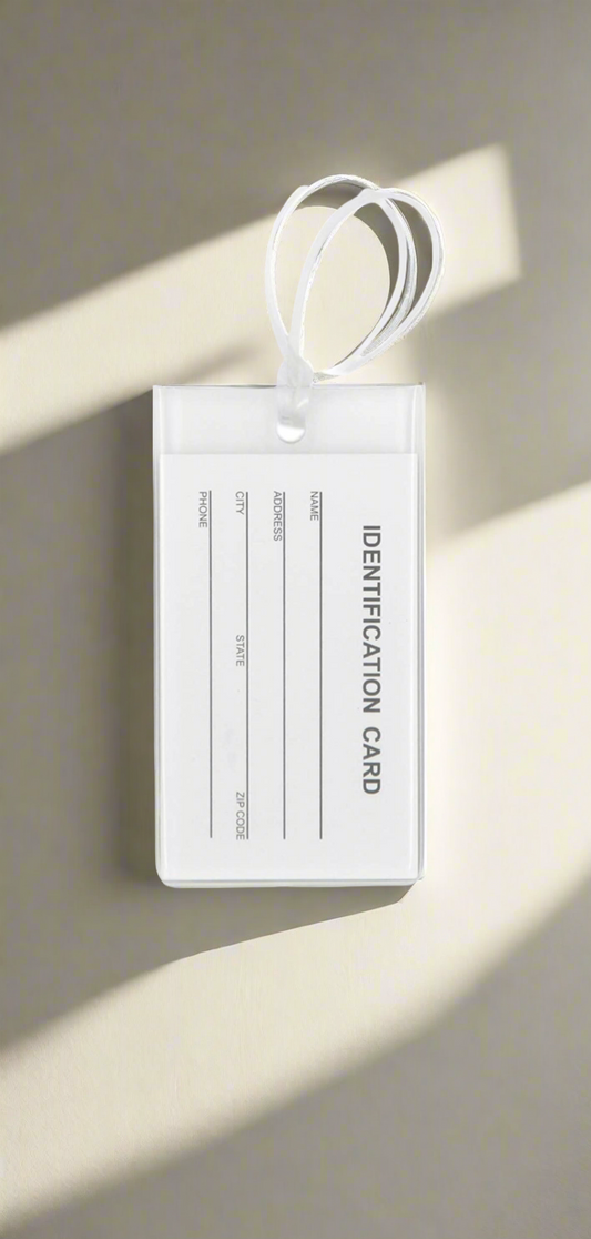 Jelly Luggage Tag Clear