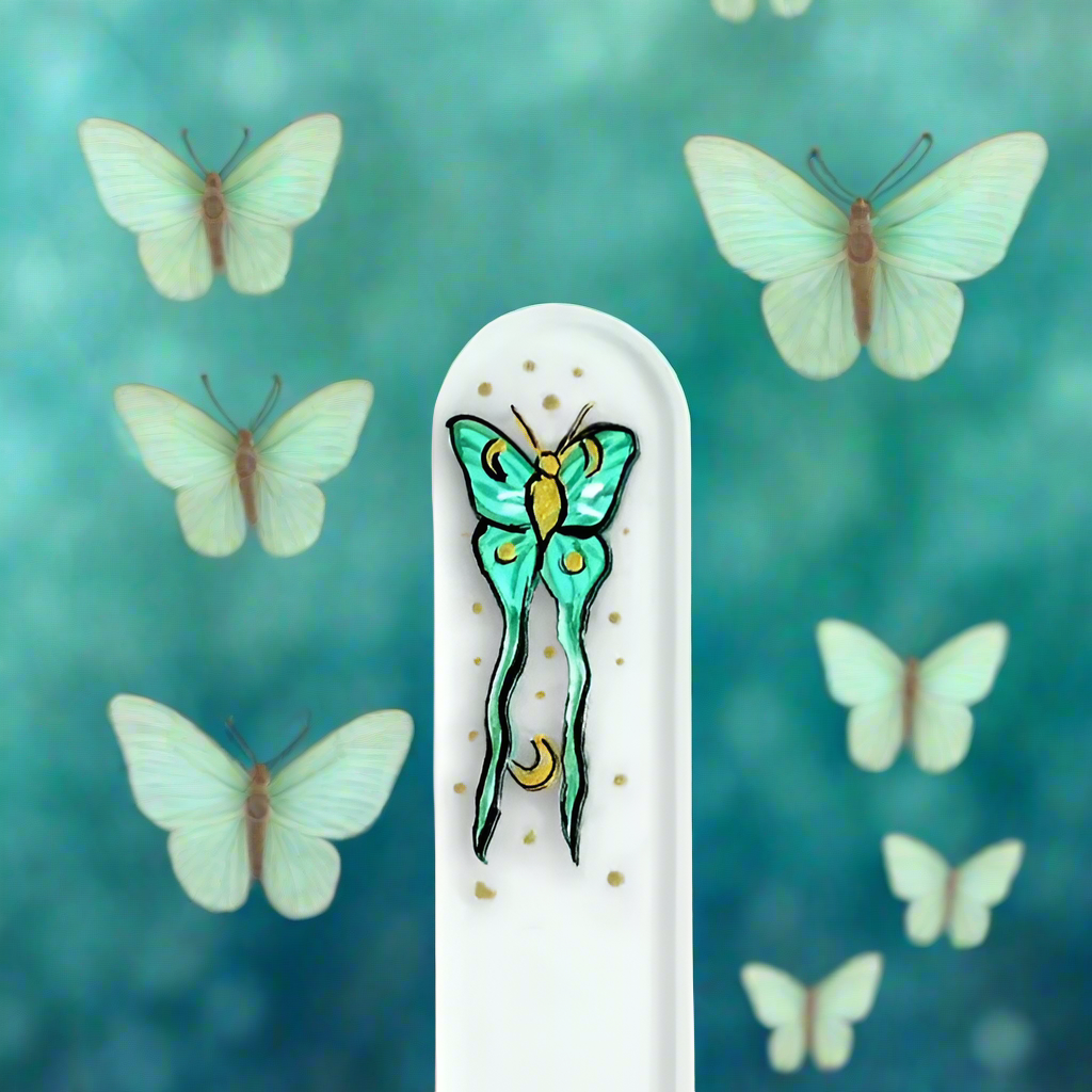 Czech Crystal Nail File - Size Small- Hand Painted Collection