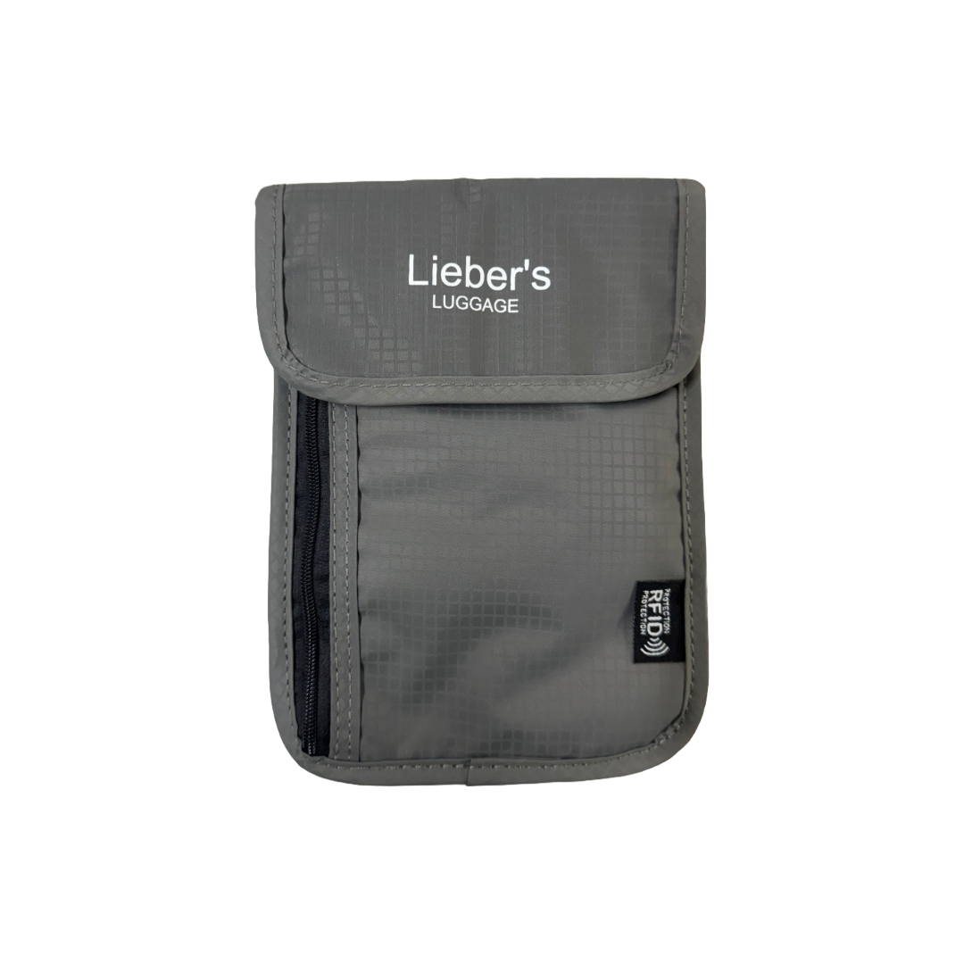 Lieber's Luggage® Lab - RFID Blocking Hidden Neck Wallet
