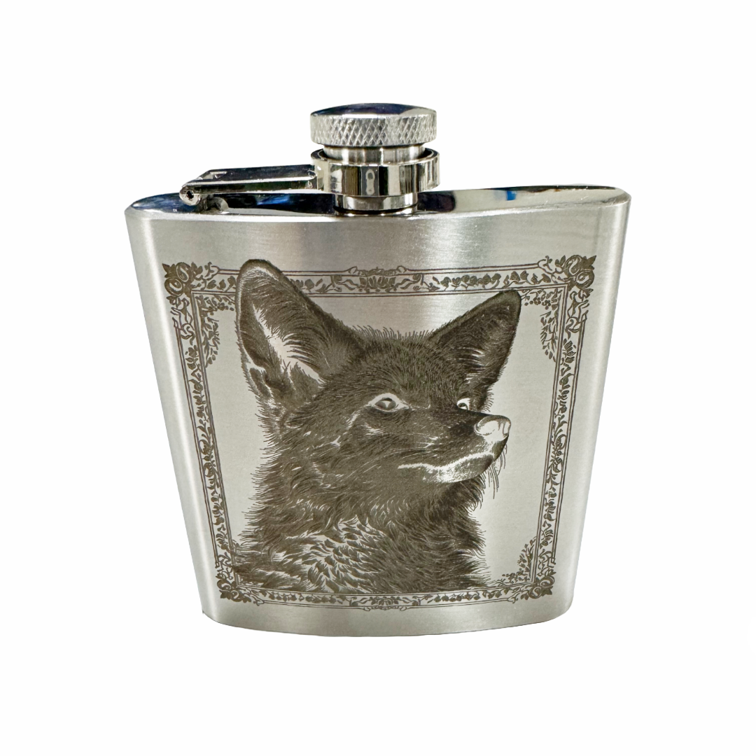 Luggage Lab Stainless Steel Hip Flasks- 6 oz. Coyote