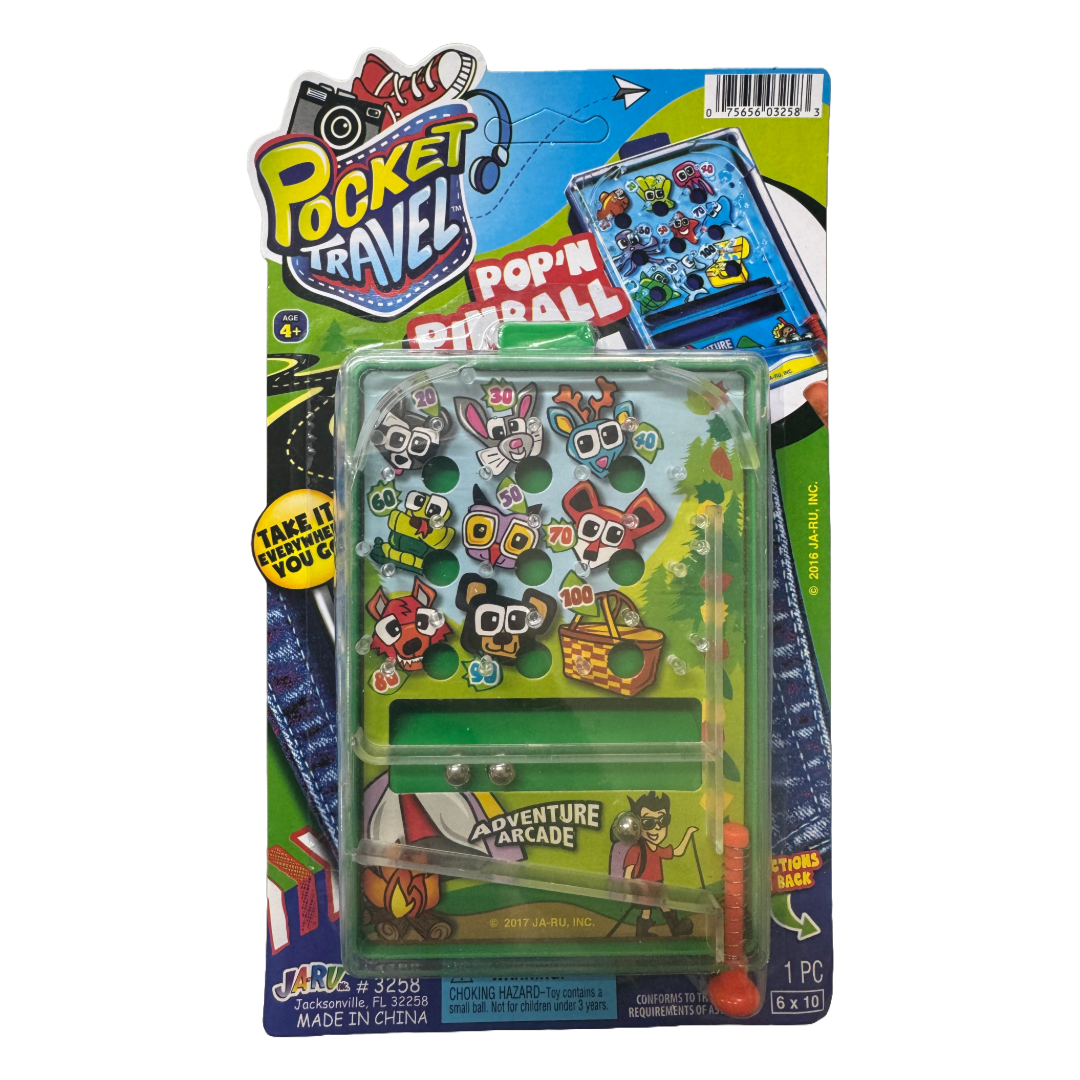 Pocket Travel Game Pinball- Green