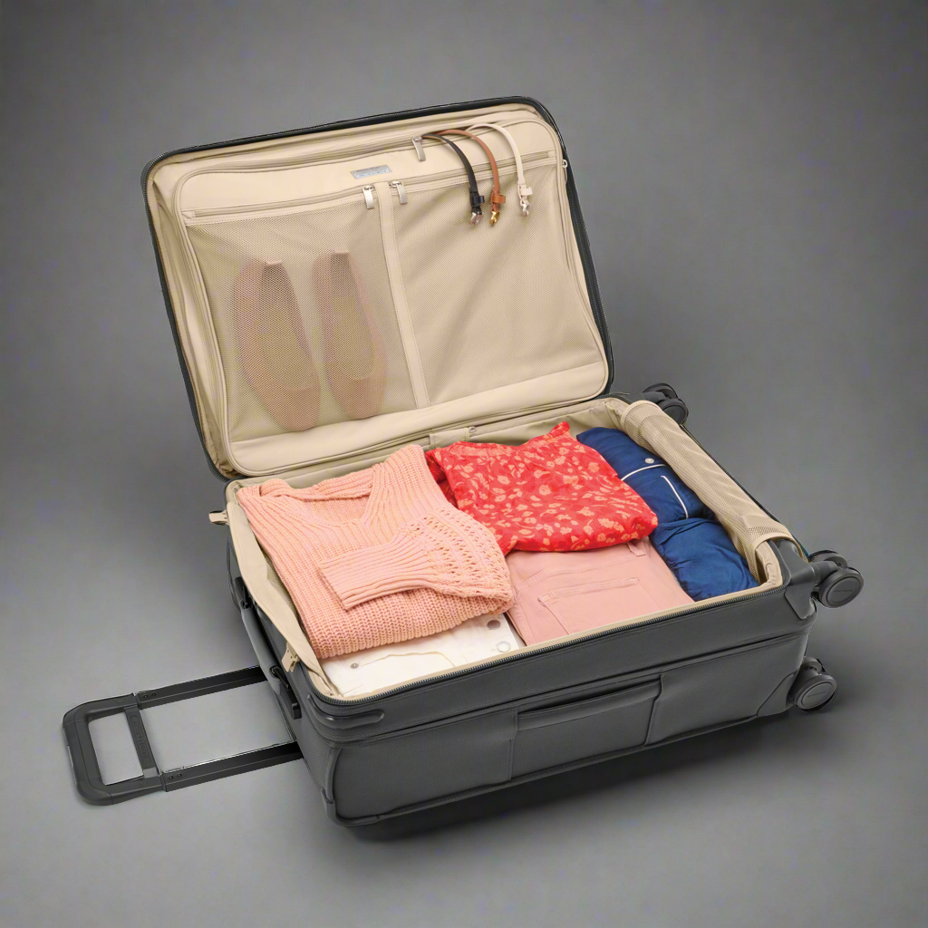 Briggs & Riley Baseline 26” Medium Softside Expandable Spinner with Suiter (Free Monogram)- BLU126CXSP