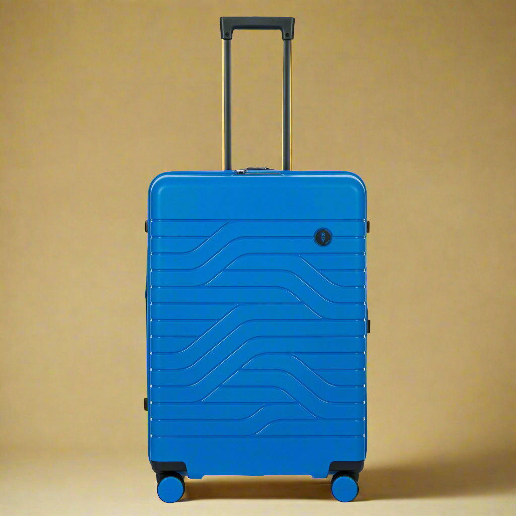 Bric's Ulisse 28" Medium Checked Hardside Expandable Spinner Electric Blue