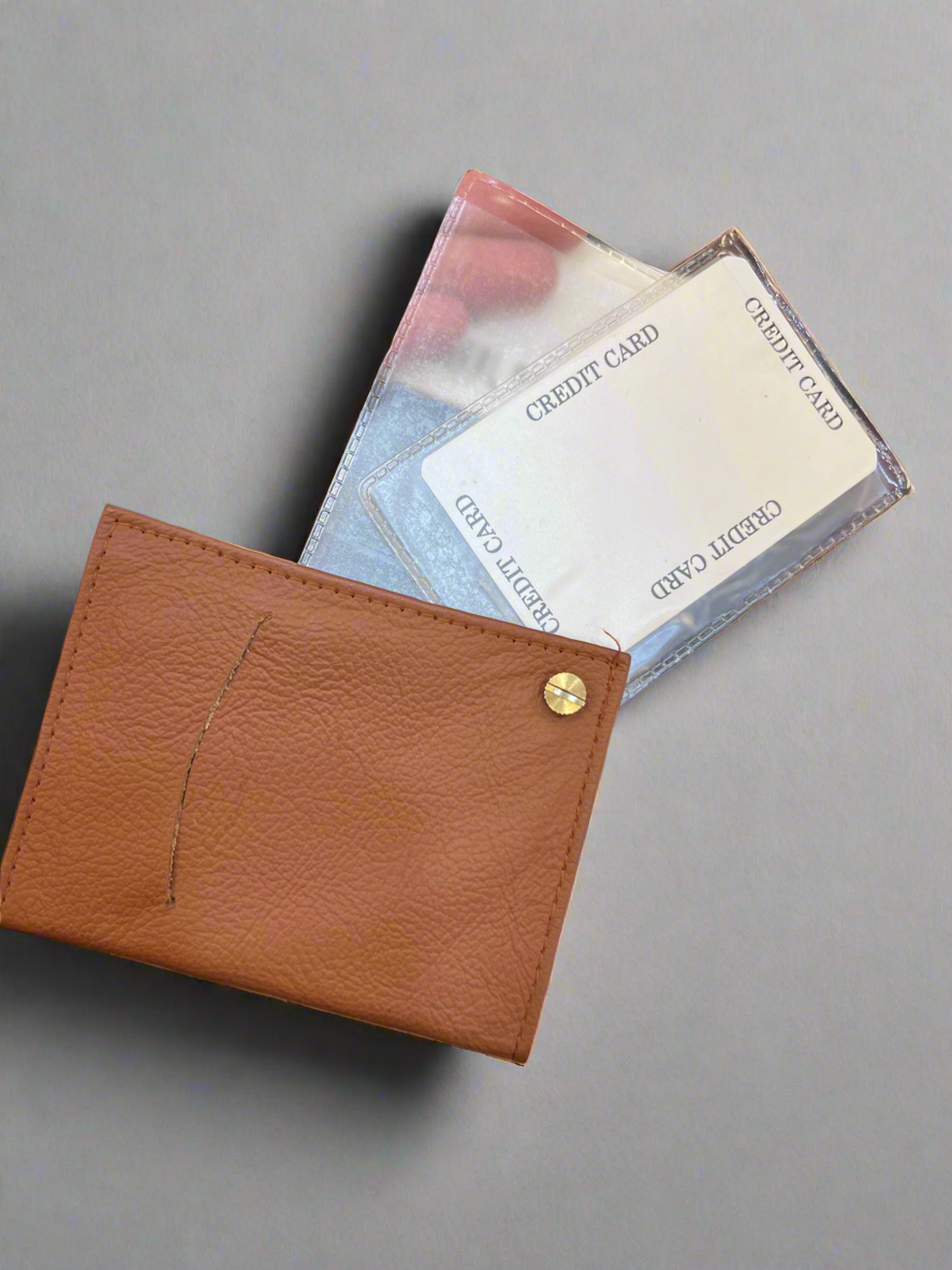 Business Card Slide Holder (Tan)