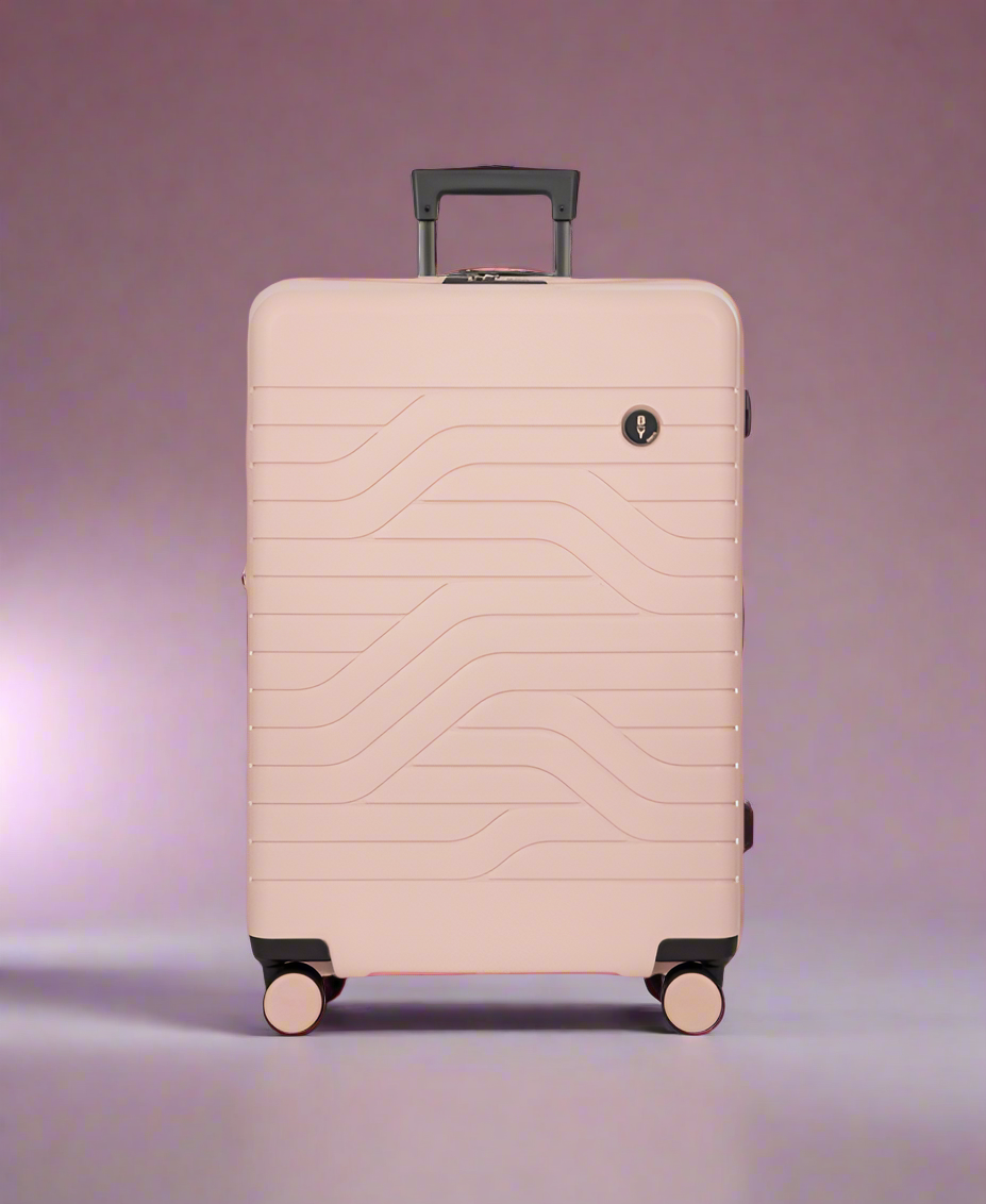 Bric's Ulisse 28" Medium Checked Hardside Expandable Spinner Pearl Pink