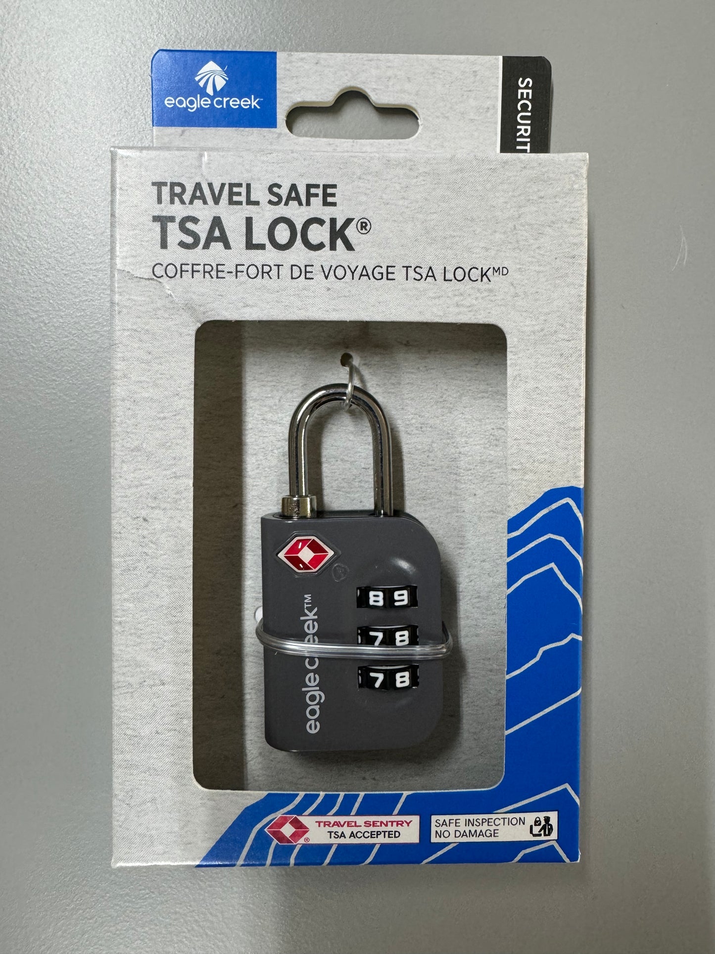 Eagle Creek TRAVEL SAFE TSA LOCK- $11.95 Graphite