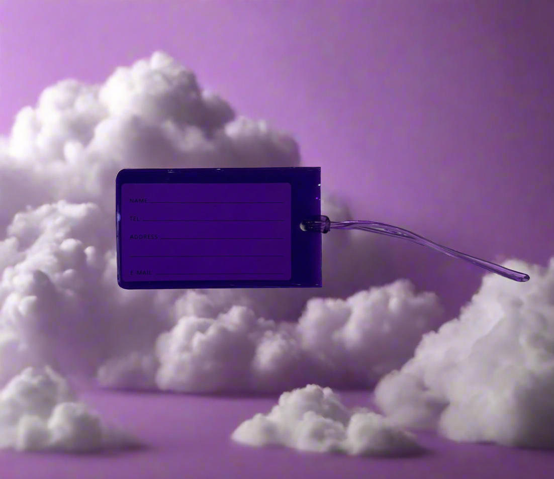 Jelly Luggage Tag Purple