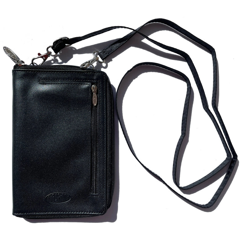 *NEW* Big Skinny RFID Blocking Cambridge Crossbody Phone Wallet Hands-Free