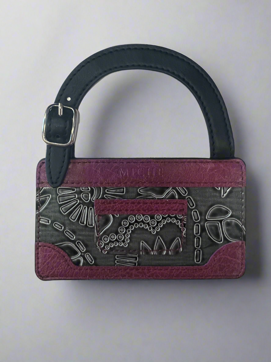 Miche Luggage Tags Grey & Purple