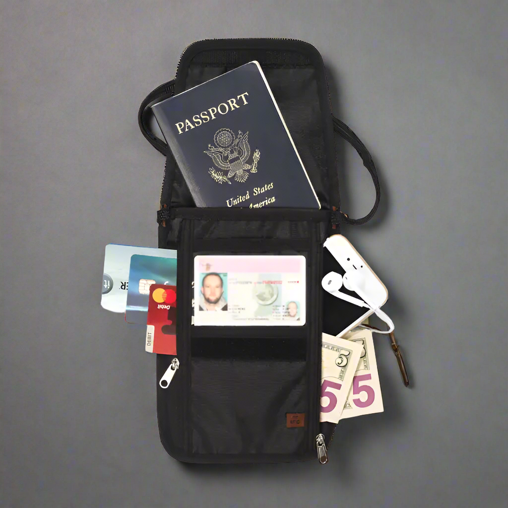 Tarriss Anti-theft Neck Wallet with RFID Protection