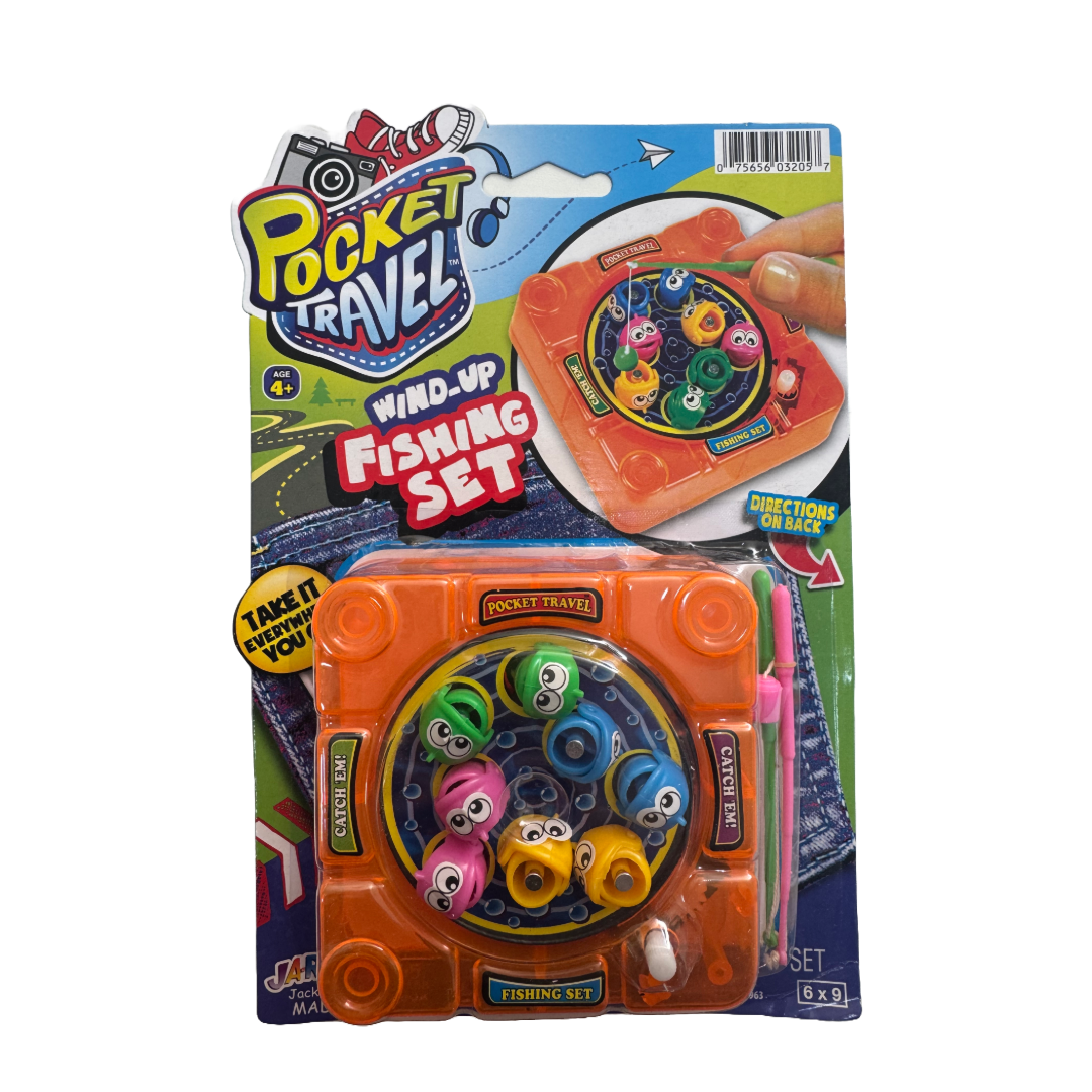 Pocket Travel Game Fishing- Orange
