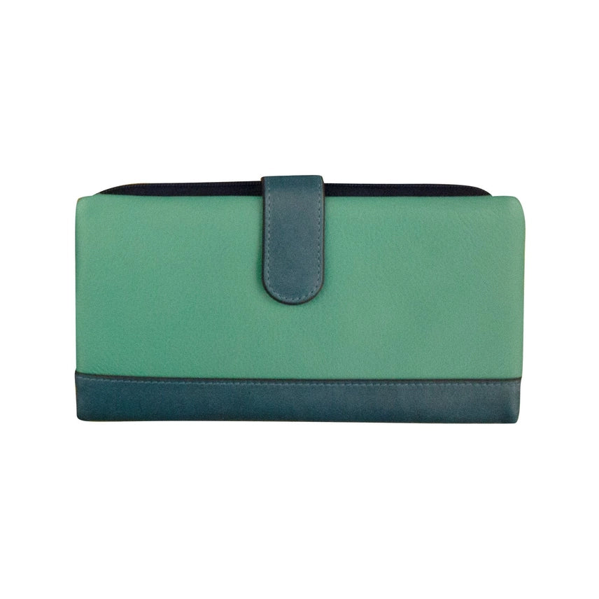 ili New York RFID Leather Smartphone Wallet- 7420 Serenity Multi