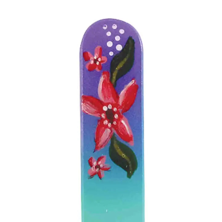 Czech Crystal Nail File- Size Medium- Hand Painted Collection