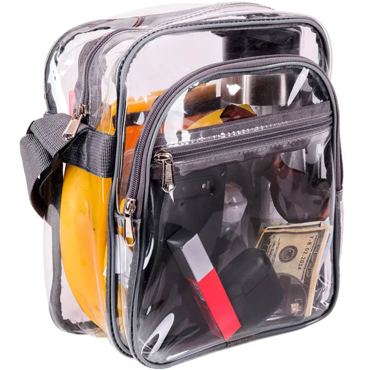 SHYLERO Stadium Messenger Bag- 9.84x8.3x5.12 inches- $19.99 Gray