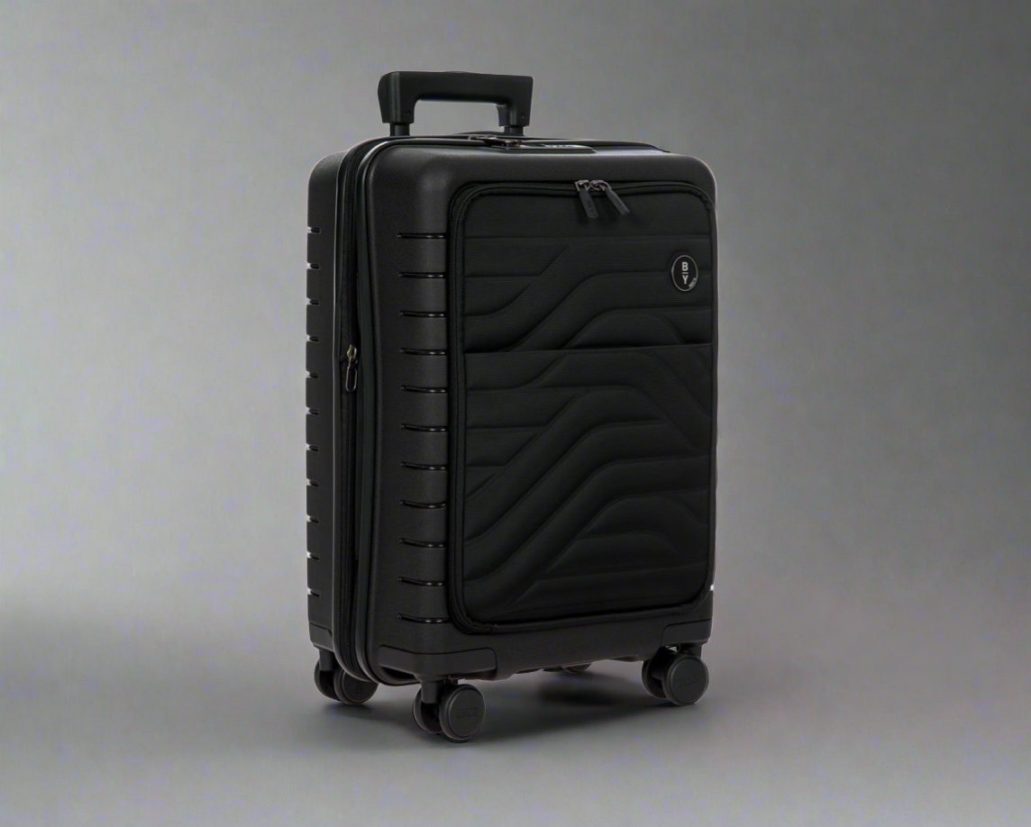 Bric’s B|Y Ulisse 21” Hardsided Expandable Hybrid Carry-on Spinner with Pocket Black