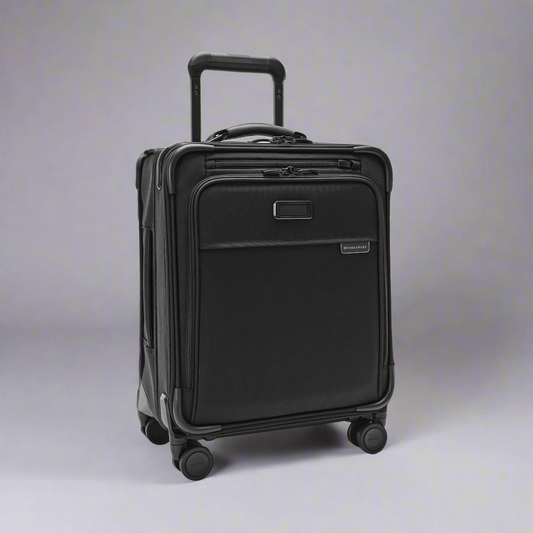Briggs & Riley Baseline Compact 19" Softside Carry-On Spinner (Free Monogram)- BLU119CXSP Black