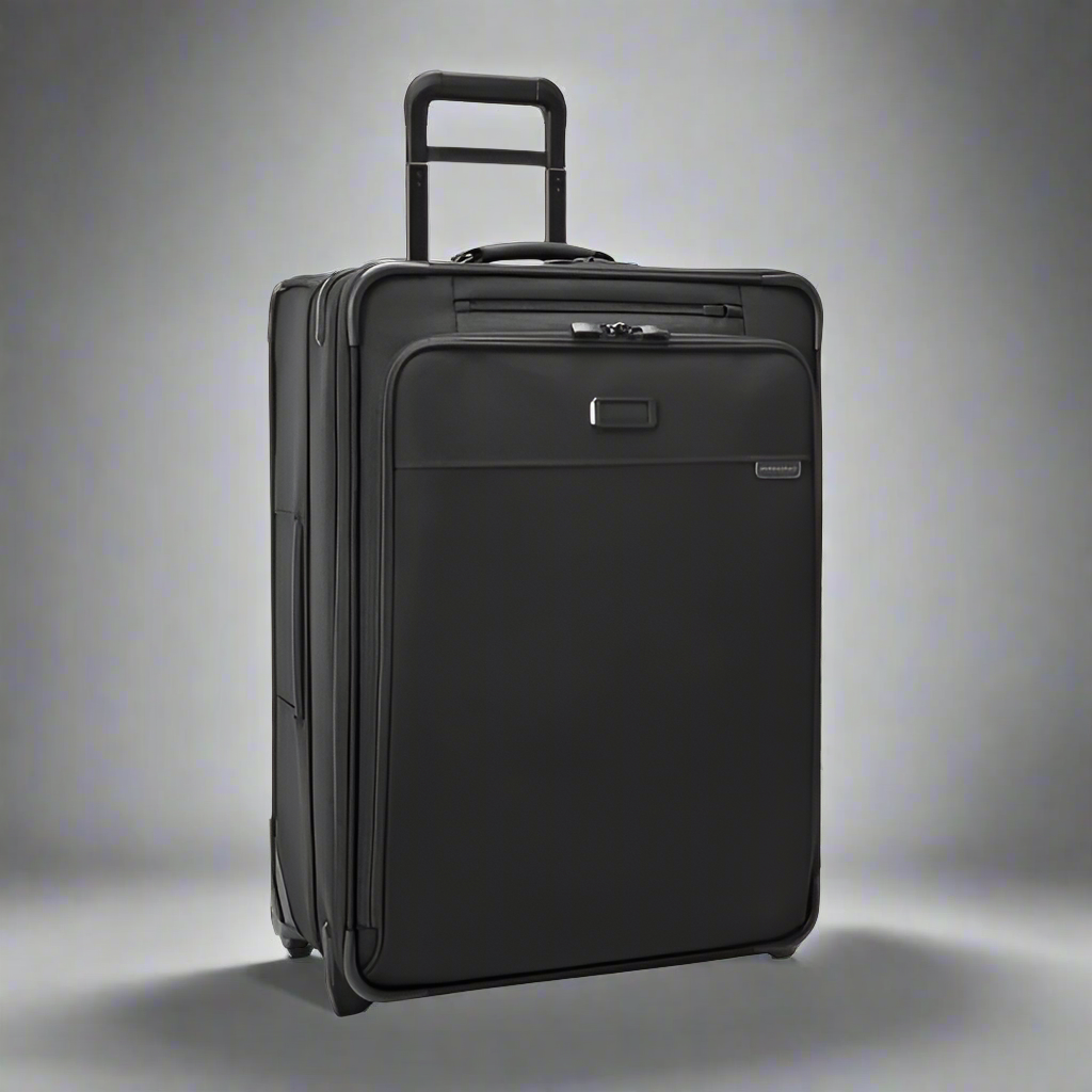 Briggs & Riley Baseline 26” Softside 2-Wheel Expandable Upright with Suiter (Free Monogram) - BLU126CX Black