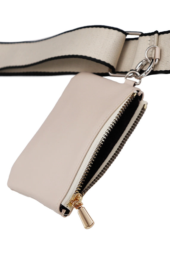 Smartphone Crossbody Lanyard With Detachable Zippered Pouch