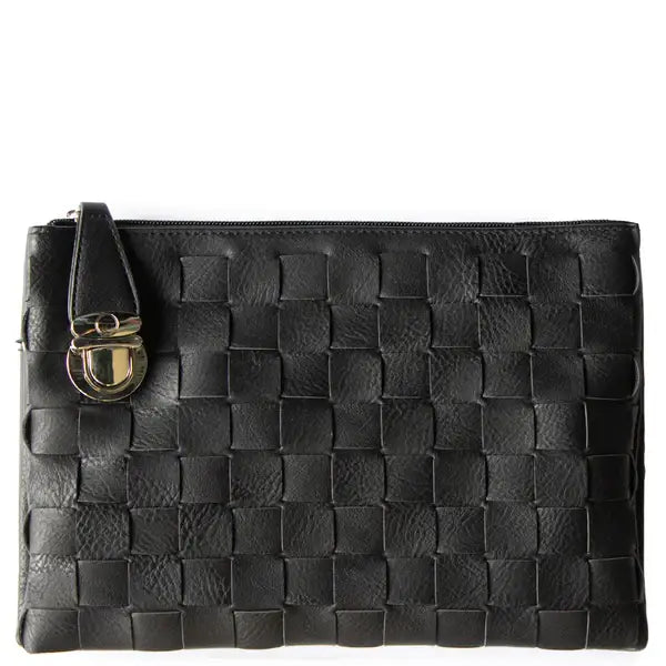 K. Carroll RFID Vegan Nancy Crossbody Clutch Black
