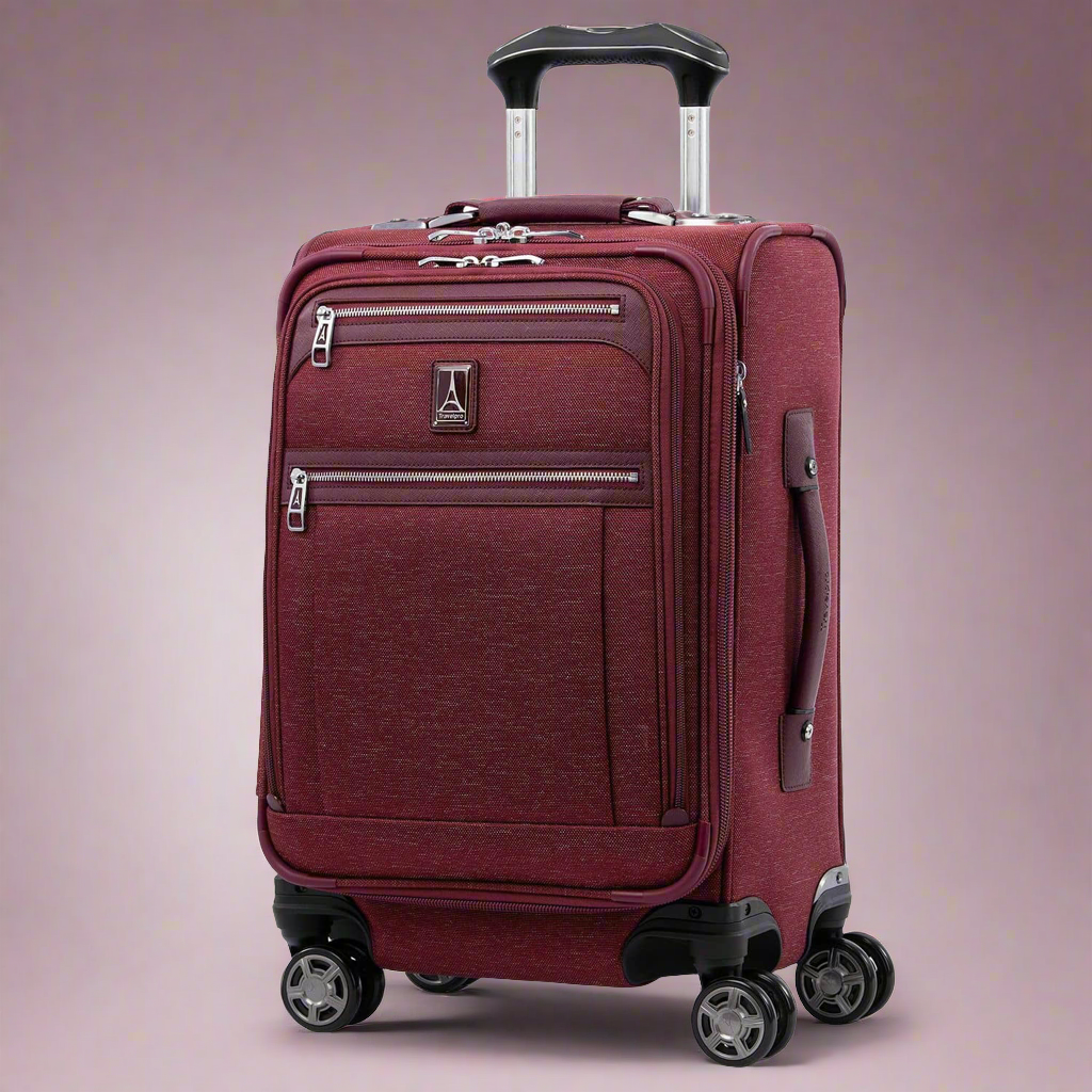 TravelPro Platinum® Elite Carry-On Softsided Expandable Business Plus Spinner- 4091880 Bordeaux