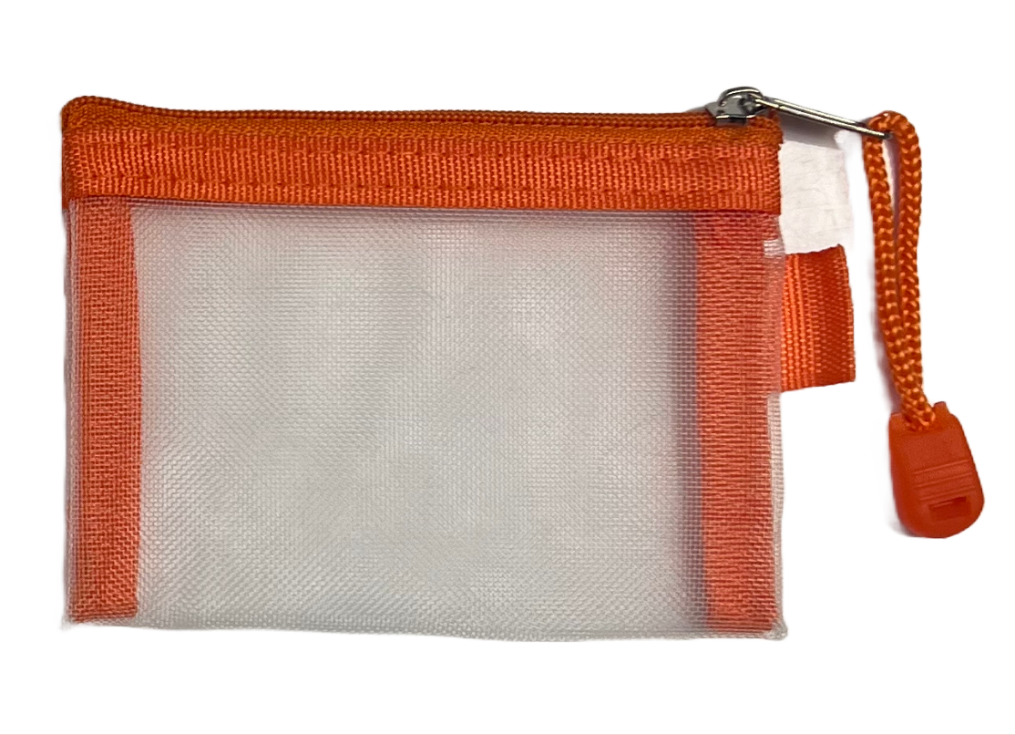 Small Mesh Zippered Pouch