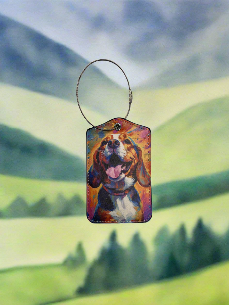 Luggage Tag - Beagle Watercolor