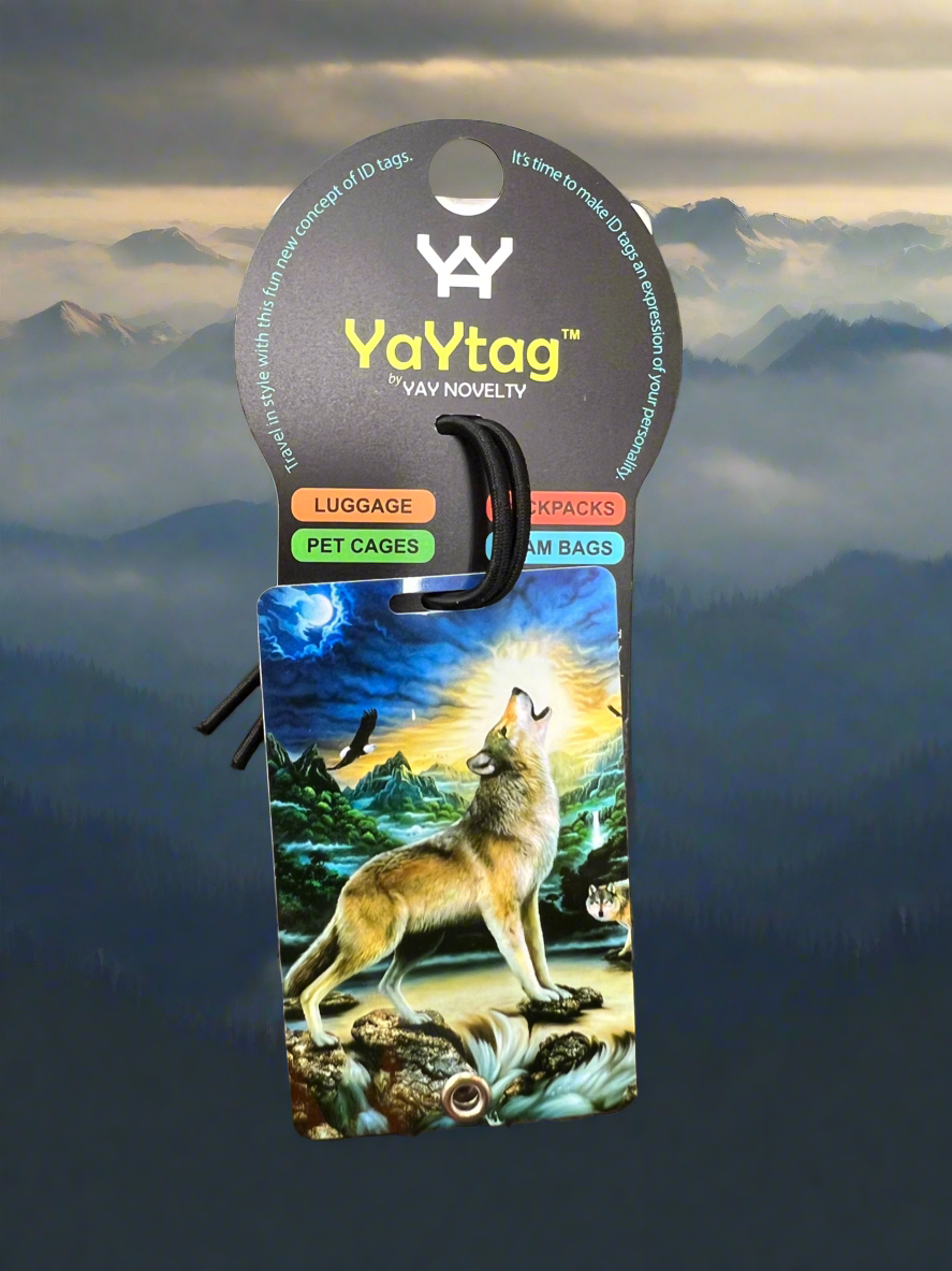 YAY Luggage Tags Wolf