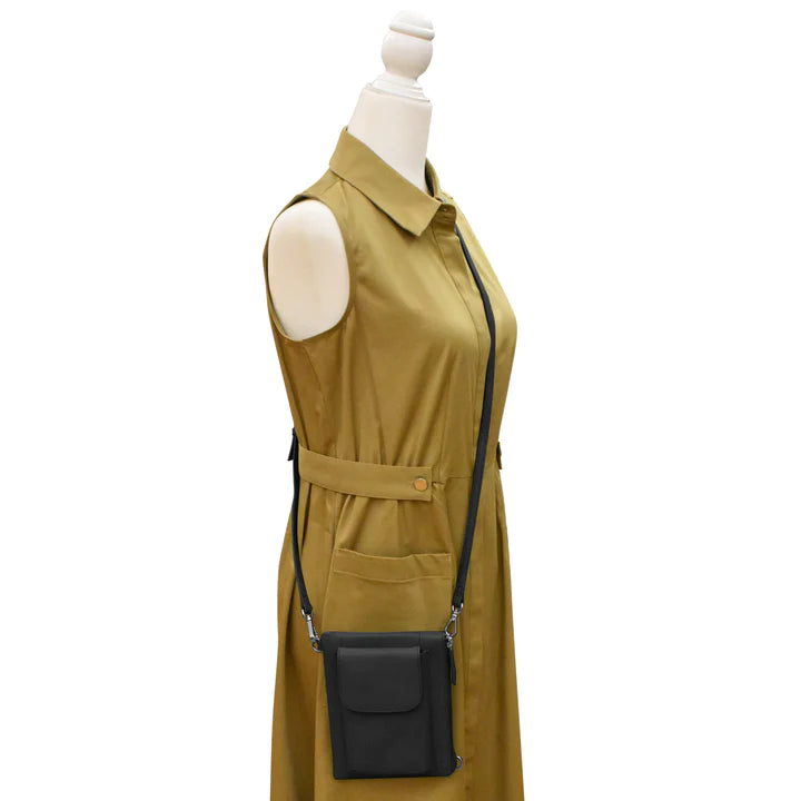 ili New York Leather RFID Two-Way Phone Bag - 6040