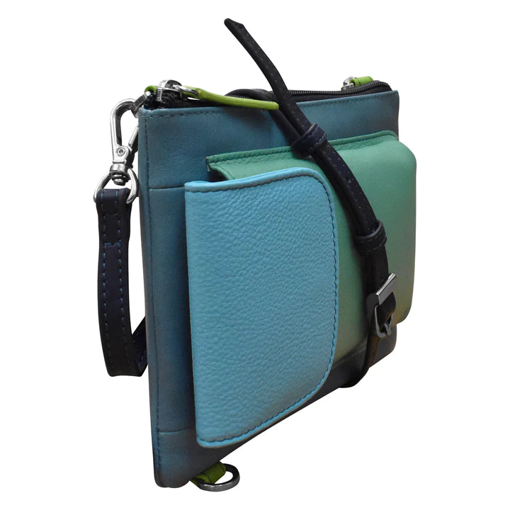 ili New York Leather RFID Two-Way Phone Bag - 6040