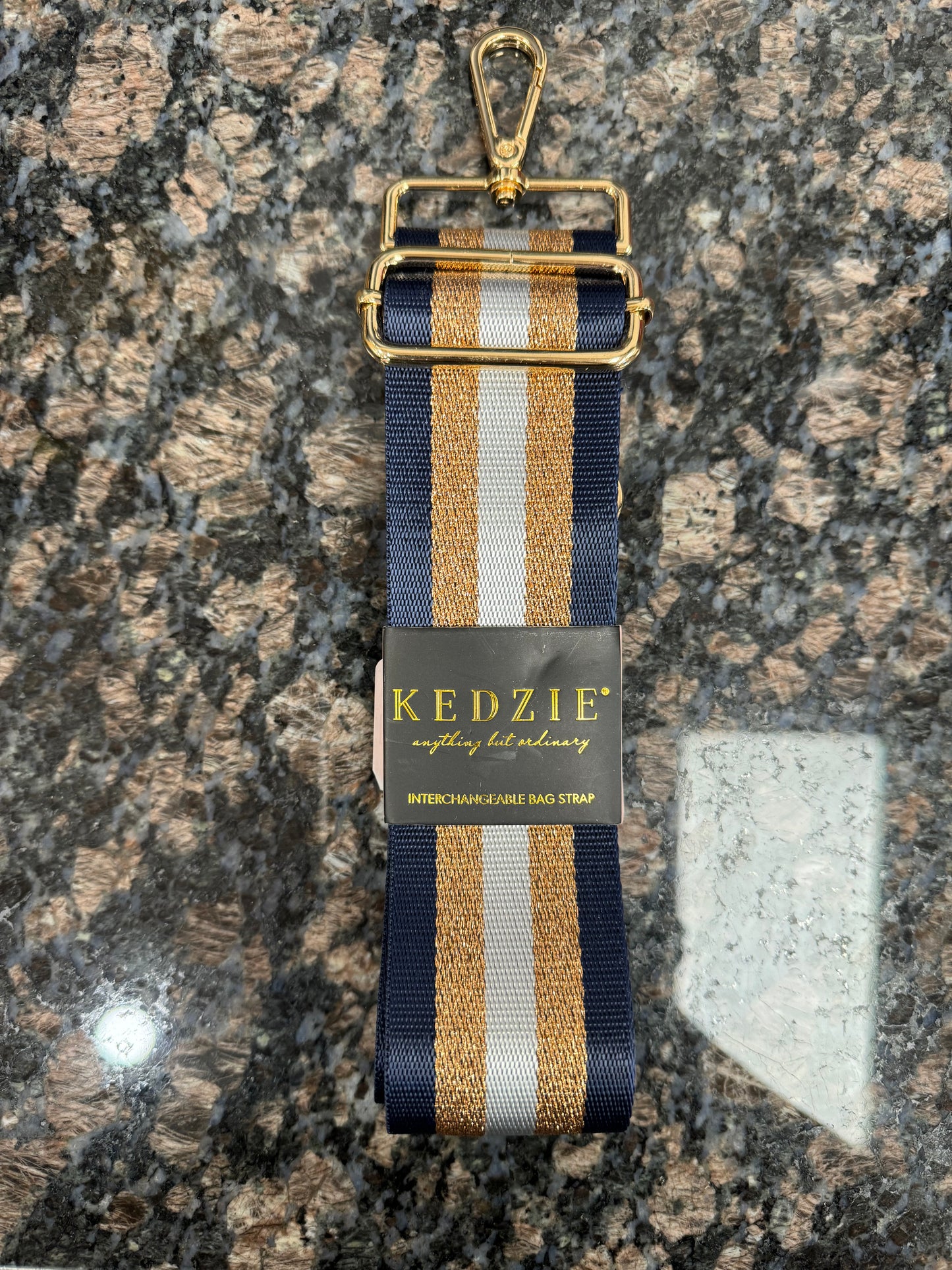 Kedzie Bag Straps- Assorted Designs Blue Gold White
