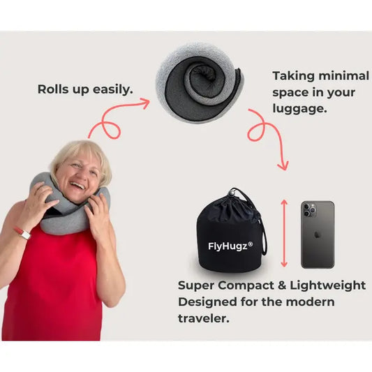 FlyHugz® Travel Neck Pillow