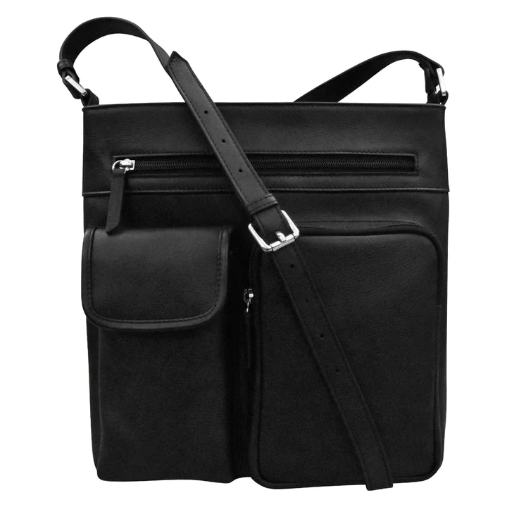 ili New York Leather New York Crossbody - 6084 Black