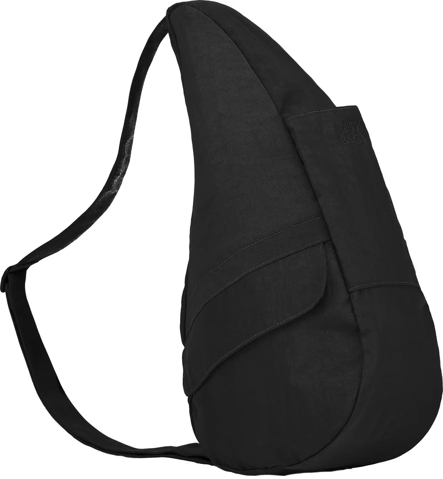Ameribag 15" Healthy Back Bag Tote- Distressed Nylon - Extra Small- 6102 Black