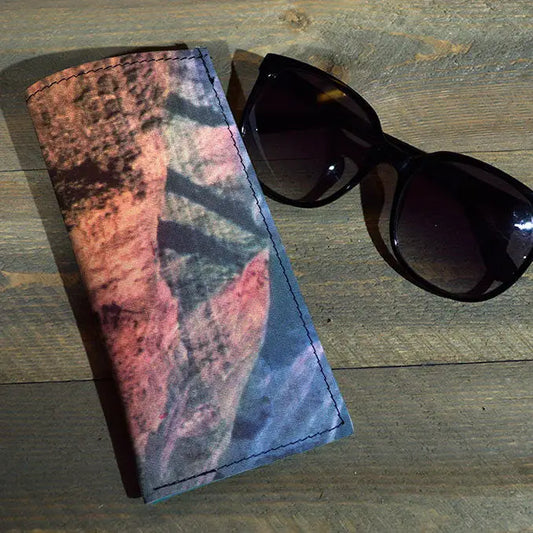 backerton Leather Eyeglass Case Desert Mountains