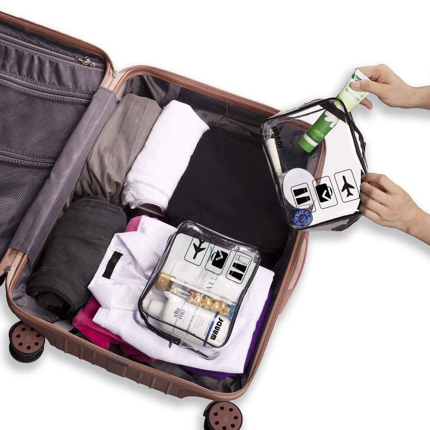 WANDF TSA Approved Clear 3-1-1 Toiletry/Cosmetic Bag- 1 Bag