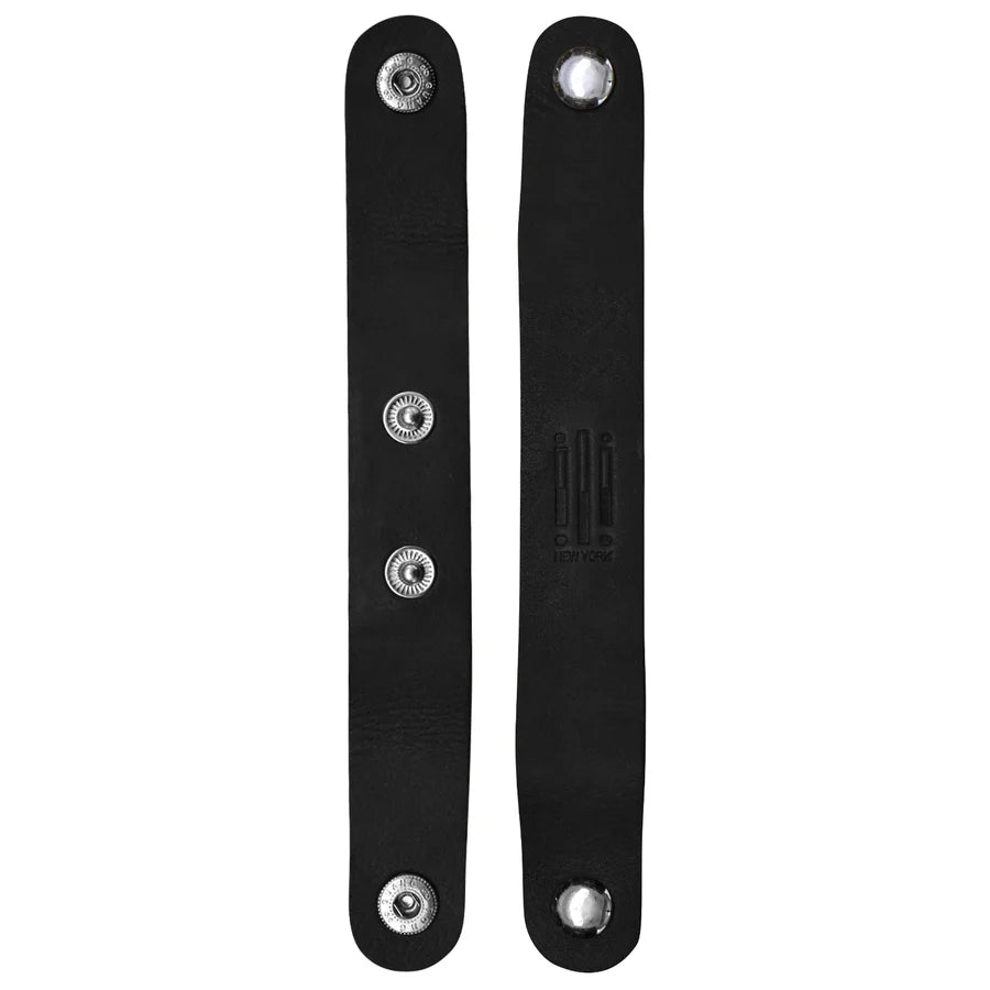 ili New York Leather Cord Organizer Black