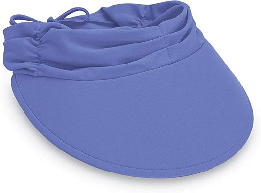 Wallaroo Packable Hat - Aqua Visor Hydrangea