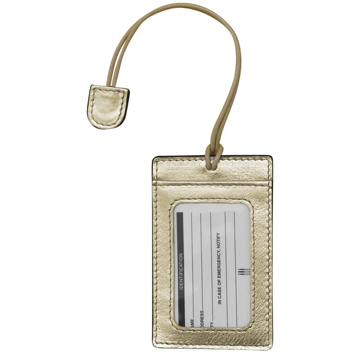 ili New York Slim Leather Luggage Tag