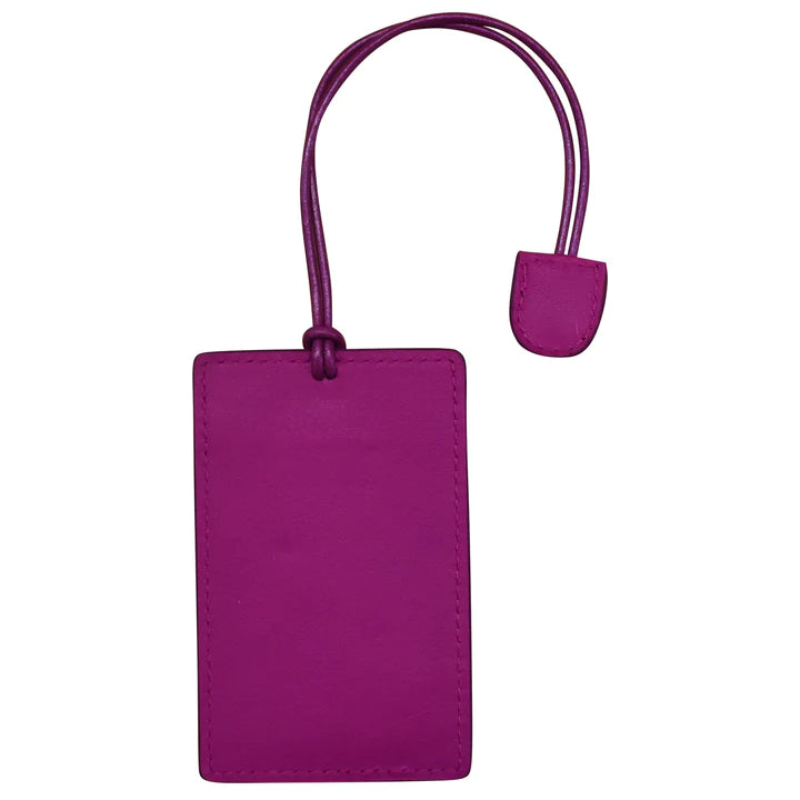 ili New York Slim Leather Luggage Tag Orchid