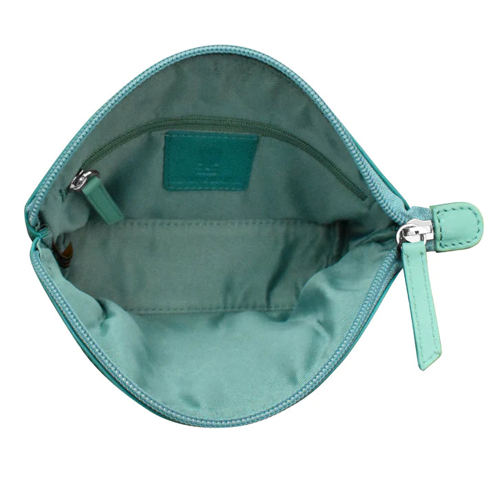 ili New York Leather Double Heart Cosmetic Case- 6283