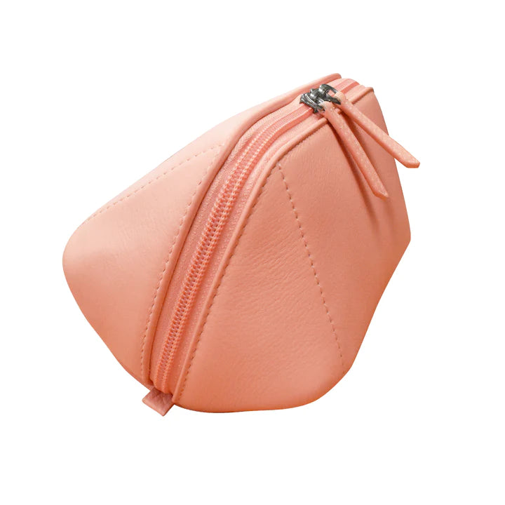 ili New York Smooth Leather Makeup Bag